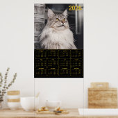Poster Majestic Maine Coon Cat – 2026 Wall Calendar  (Cuisine)