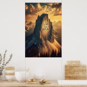 Poster Majestic Mountain : Le Seigneur Est Mon Rocher (Cuisine)