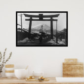 Poster Majestic Mt. Fuji, Japon 1909 (Cuisine)