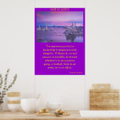 Poster majestic ocean sky view with pointing rock  (Cuisine)