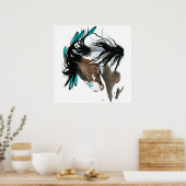 Poster Majestic Pinto Paint Horse par Bihrle (Cuisine)
