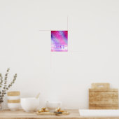 Poster Majestic rose violet Nebula Galaxy Parties scintil (Cuisine)