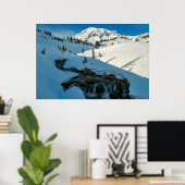 Poster Majestic Snowbound Mt. Rainier (Bureau à domicile)