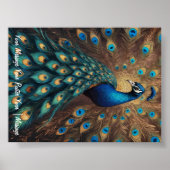 Poster Majestic Splendor : Le paon de Boho (Devant)