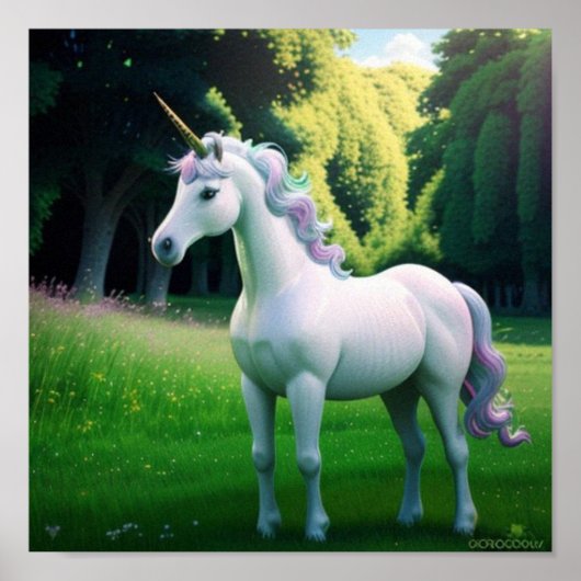 Poster Majestic Unicorn (Devant)