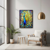 Poster Majestic Vernis Peacock Style Art Nouveau