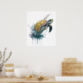 Poster Majestic Wanderer - Aquarelle (Cuisine)