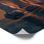 Poster Majestic White Lion with Blue Eyes (Coin)