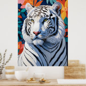Poster Majestic White Tiger (Cuisine)