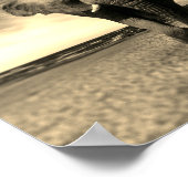 Poster Majestic Wild Bull Elephant à Sepia (Coin)