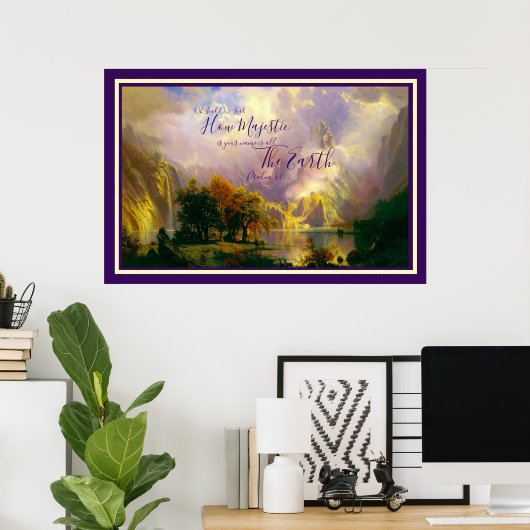 Poster Majestueux (Bureau à domicile)