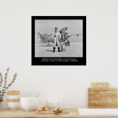 Poster Major Cecil Powell, pilote d'essai de la NASA (Cuisine)