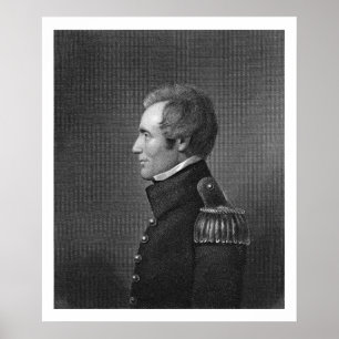 Poster Major général Edmund Pendleton Gaines (1777-1849)