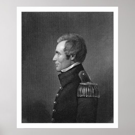 Poster Major général Edmund Pendleton Gaines (1777-1849) (Devant)