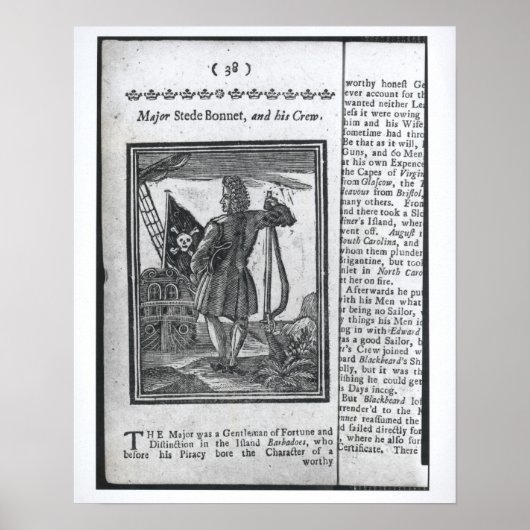 Poster Major Stepe Bonnet, de " Histoires et vies (Devant)