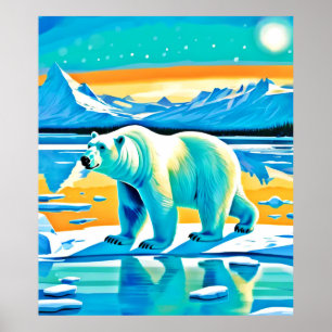 Poster Majorité polaire : Paysage arctique