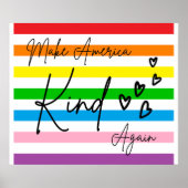 Poster Make America Kind Again (Devant)