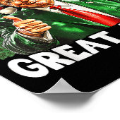 Poster Make Christmas Great Again Funny Santa Trump 2024 (Coin)