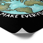 Poster Make Everyday Earth Day 2022 Flower Environmental (Coin)