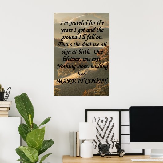 Poster Make It Count (Bureau à domicile)