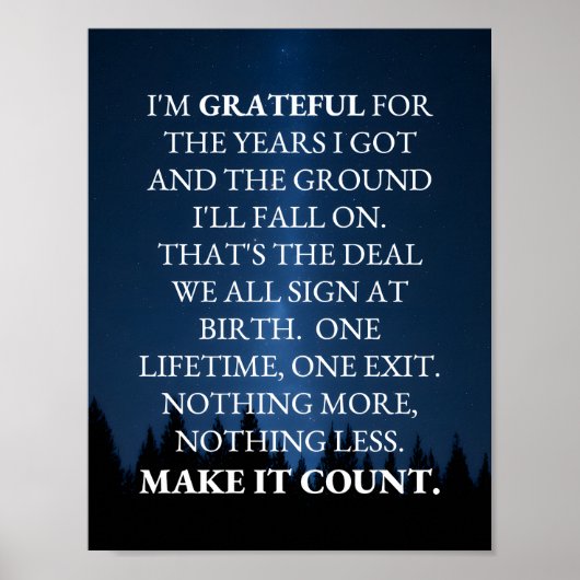 Poster Make It Count! (Devant)