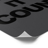 Poster Make It Count Motivational  (Coin)