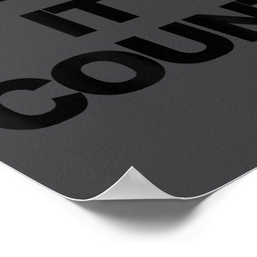 Poster Make It Count Motivational  (Coin)