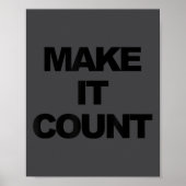 Poster Make It Count Motivational  (Devant)