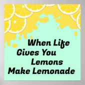 Poster Make Lemonade (Devant)