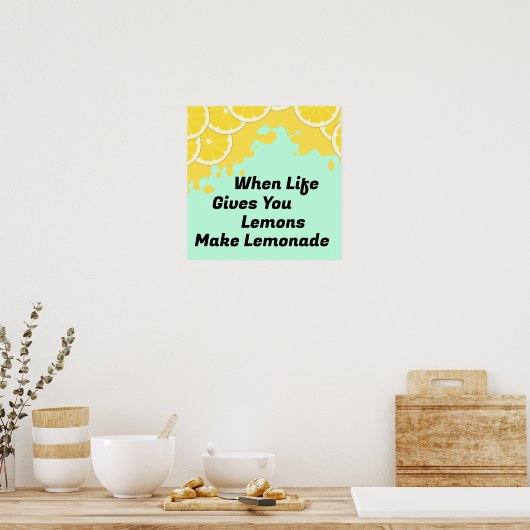 Poster Make Lemonade (Cuisine)