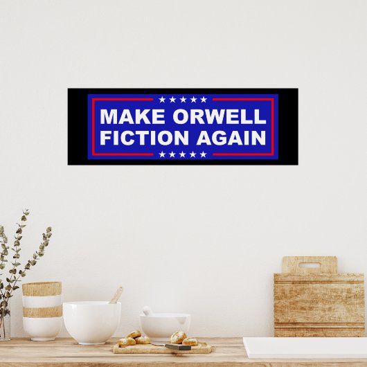 Poster Make Orwell Fiction Again (Cuisine)