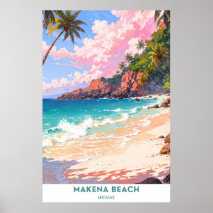Poster Makena Beach, Hawaii