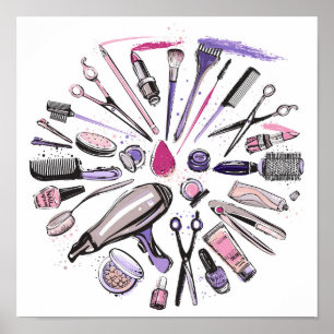 Poster Makeup circle design