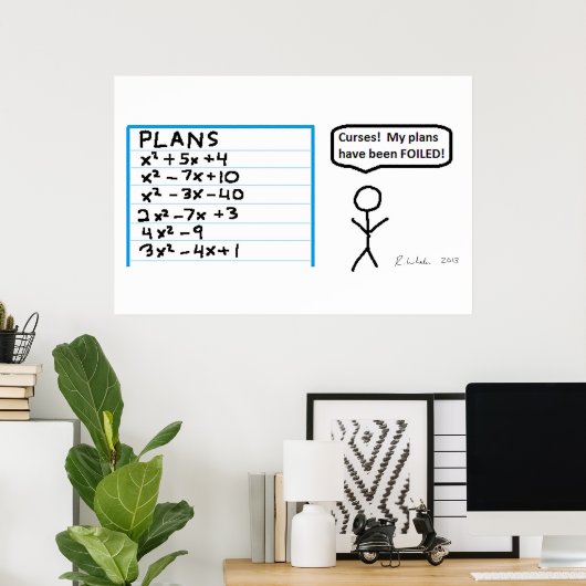 Poster Mal ! (Bureau à domicile)