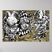 Poster Mal, Clowns Effrayants (Devant)