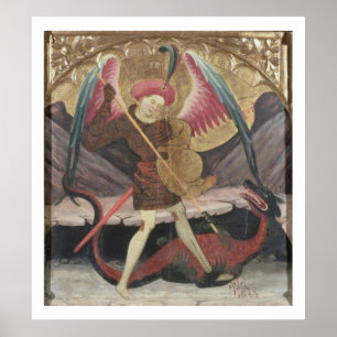 Poster Mal de victoire de St Michael, c.1480 (tempera sur