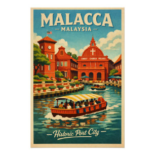 Poster Malacca en Malaisie voyage