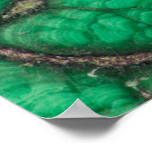 Poster Malachite à motif vert (Coin)