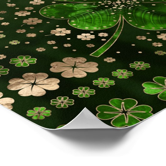 Poster Malachite et or (Coin)