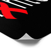 Poster Maladie cardiaque de sensibilisation Myélome multi (Coin)