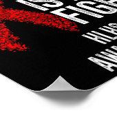 Poster Maladie cardiaque Son combat est mon combat Hlhs s (Coin)