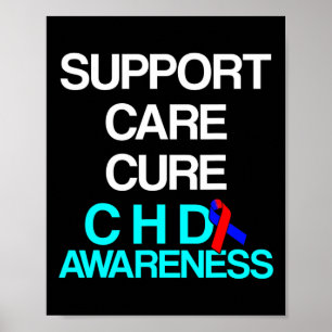 Poster Maladie cardiaque Survivant Chd Warrior 3