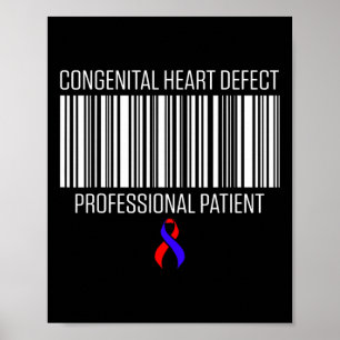 Poster Maladie cardiaque Survivant Patient Chd Warrior