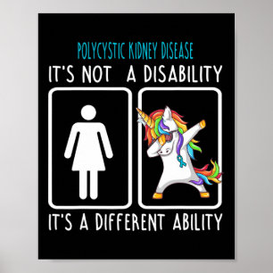 Poster Maladie du rein Ce n'est pas un handicap