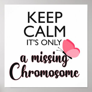Poster Maladie du syndrome de Chromosome Turner manquante