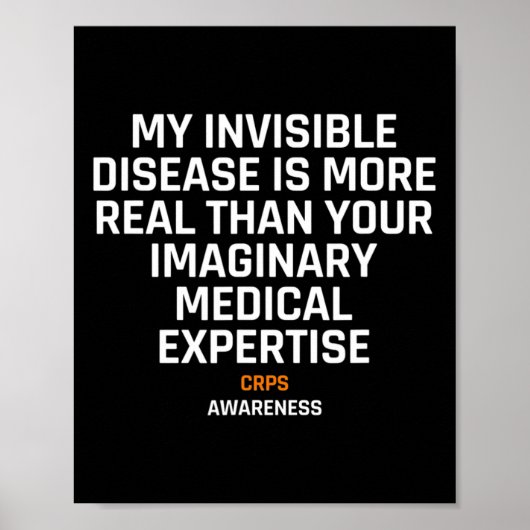 Poster Maladie Invisible Crps Rsd Sensibilisation 1 (Devant)