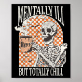 Poster Maladie mentale mais totalement froid Halloween Sq (Devant)