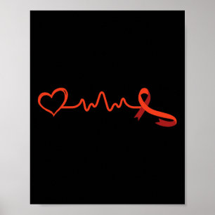 Poster Maladie - Soin de sensibilisation au coeur Cadeau 