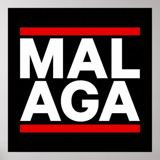 Poster Malaga 2 (Devant)