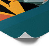 Poster Malaga Cubiste (Coin)